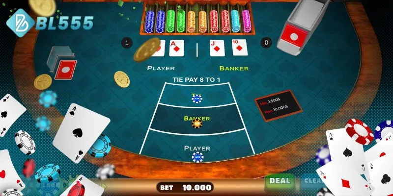 Các thế bài baccarat đặc trưng và bí quyết áp dụng.